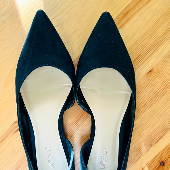Expression suede flat shoes pointed toe - Picture 2 of 3